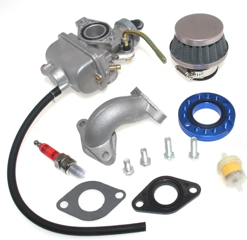 Miniatura 7 de Kit de carburador PZ20 compatible con Coolster Tao Tao 125cc 110cc 90cc 70cc 50cc ATV Dirt Bike Baja Kazuma Go Kart 4 tiempos actualización de motor