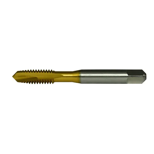 Vermont Tap & Die - 356148 TN-3112 Rosca de tierra de acero de alta velocidad en espiral, recubierto de N, redondo con planos, chaflán de enchufe,