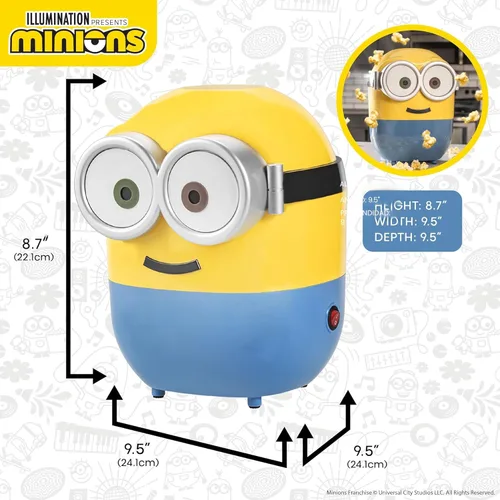 Miniatura 2 de Uncanny Brands Minions - Máquina para hacer palomitas de maíz - Electrodoméstico de cocina