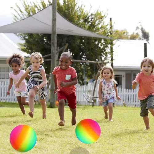 Miniatura 6 de Bola de patio de recreo, Kickball de 8.5 pulgadas para niños y adultos, para interiores y exteriores, balón de balonmano, juego de cuatro bolas