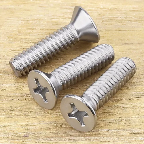 Miniatura 2 de Tornillos de máquina de cabeza avellanada plana de 1/4-20 x 3/4", Phillips Drive, acero inoxidable 304 18-8, rosca completa, rosca gruesa UNC, 25 PCS