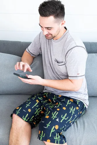 Miniatura 71 de Lazy One - Pantalones cortos de pijama para hombre, ropa de dormir
