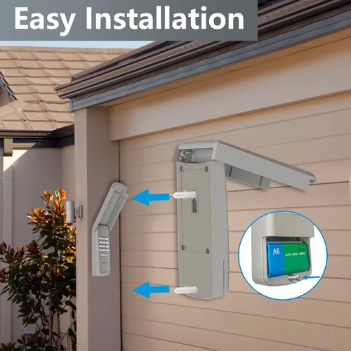 Miniatura 7 de 2 llaveros universales para abrir puertas de garaje, 4 botones, programable, compatible con abridor Liftmaster Chamberlain Craftsman con botón