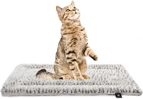 Miniatura 9 de Almohadilla autocalentable para gatos, cama autocalentable de 27.5 x 18.5 pulgadas, alfombrilla térmica para gatos, alfombrilla extra cálida