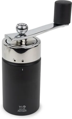 Miniatura 2 de Molino manual de nuez moscada de madera en acabado negro mate, 16 cm/6,25