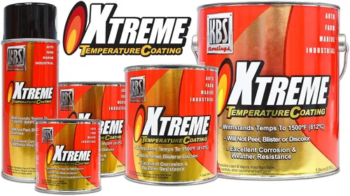 KBS Coatings - Recubrimiento de temperatura Xtreme, color negro azabache , Acero inoxidable