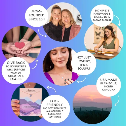 Miniatura 6 de SoulKu Collar hecho a mano, joyería de empoderamiento con cristal curativo, joyería inspiradora para mujeres, regalos para mamá y hermana, extensor