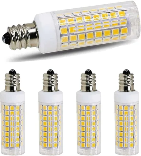 Bombilla LED E11 de 75 W, 100 W, reemplazo de bombillas halógenas, JD T4 e11, mini base de candelabro de 110 V, 120 V, 130 bombillas de entrada de