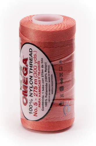 Miniatura 32 de Nylon NO.5 by Omega - Cuerda fuerte 100% nailon para ganchillo fino y manualidades - Color: 04 amarillo claro