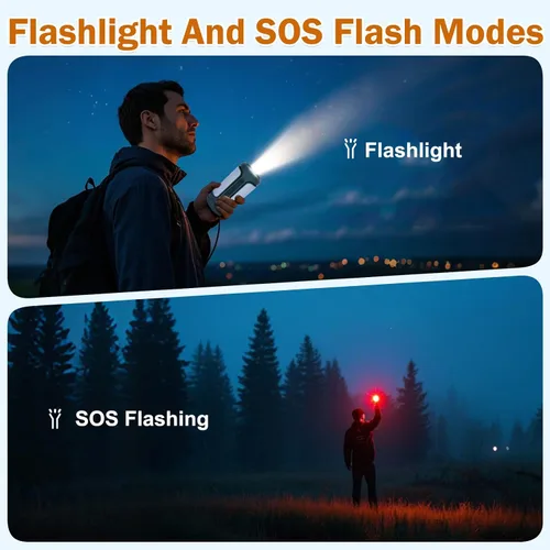 Miniatura 5 de AYAMAYA - Luces de campamento plegables recargables, linterna LED de campamento de 10000 mAh con energía de emergencia integrada, linterna portátil