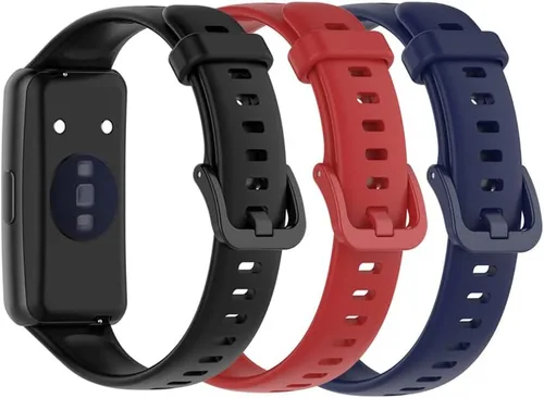 Miniatura 20 de Senter Banda de repuesto de goma suave de liberación rápida para Huawei Band 7 Smart Watch Púrpura