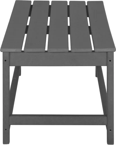 Miniatura 6 de WestinTrends Malibu - Juego de mesa auxiliar y café para silla Adirondack, 3 piezas, color gris