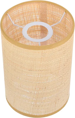 Miniatura 9 de Angoily Pantalla de lámpara de ratán tejida para lámparas de pie de mesa, pantalla de tambor rústica para decoración del hogar, accesorio