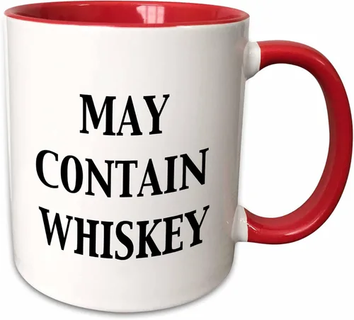 Miniatura 10 de 3dRose May Contain - Taza de whisky, 11 onzas, color negro