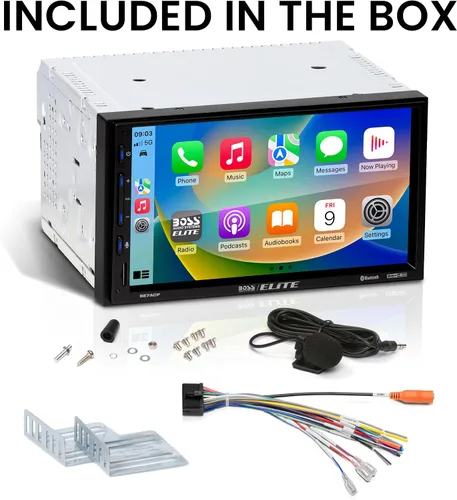 Miniatura 6 de BOSS Audio Systems Elite BE7ACP Estéreo de Coche - Pantalla de 7", Unidad Principal de Apple CarPlay y Android Auto, Estéreo de Coche Doble DIN