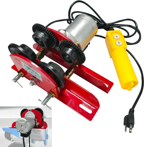 Miniatura 10 de Carro eléctrico para polipasto eléctrico, capacidad de 2204 libras, para polipastos PA200-PA1000 ruedas de alta resistencia, 2.68-4.33 pulgadas