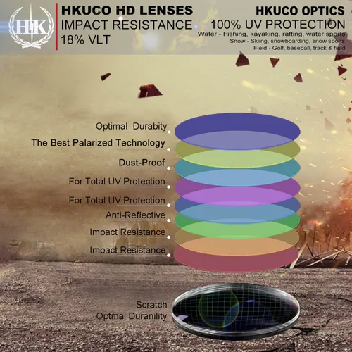 Miniatura 4 de hkuco Mens Lentes de repuesto para Oakley Half Wire 2.0Gafas de sol