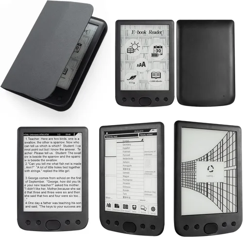 Miniatura 8 de Lector de libros electrónicos, librería de bolsillo, lector de pantalla táctil HD de 6 pulgadas, portátil y amigable para los ojos