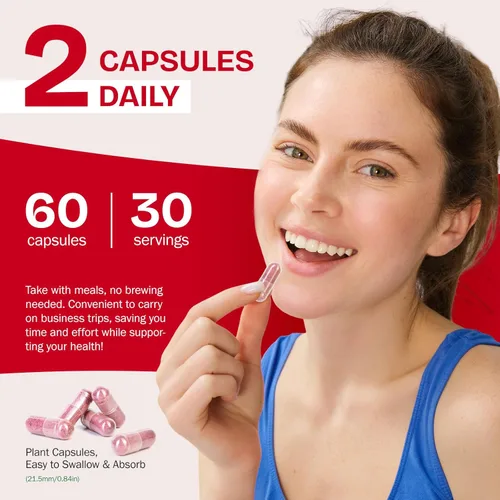 Miniatura 8 de Cápsulas de raíz de remolacha, 1300 mg de polvo de remolacha orgánico, suplementos de raíz de remolacha para energía natural y apoyo de resistencia