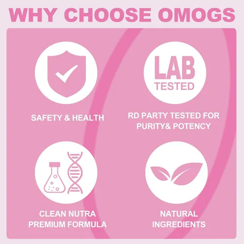 Miniatura 5 de OMOGS Péptidos de colágeno en polvo, con prebióticos y extracto de arándano, péptidos de colágeno hidrolizados que apoyan la salud del cabello