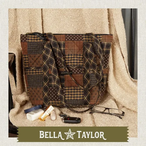 Miniatura 2 de Bella Taylor Bolsos de hombro de retazos de algodón acolchado Stride