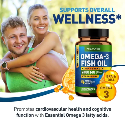 Miniatura 4 de Built by Nature Geles suaves de aceite de pescado Omega 3 - 2400 mg de aceite de pescado, 1440 mg de Omega 3, 864 mg de EPA, 576 mg de DHA