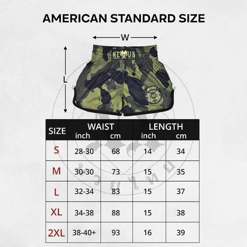 Miniatura 7 de Muay Thai - Pantalones cortos de boxeo tailandés verde, pantalones cortos militares de artes marciales para hombres y mujeres, artes marciales