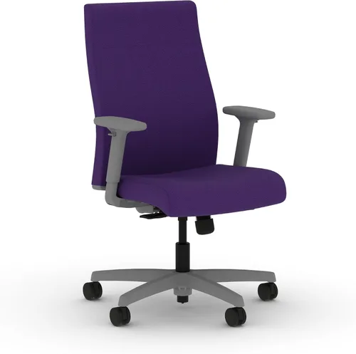 Miniatura 7 de HON Ignition 2.0 - Silla de oficina de tela, tapizada, brazos ajustables, silla de oficina ergonómica ejecutiva reclinable, con inclinación
