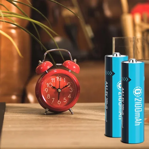 Miniatura 7 de Baterías de litio recargables USB de 1.5 V, tamaño AA, batería doble A de larga duración, 2100 mAh con cable de carga, paquete de 4