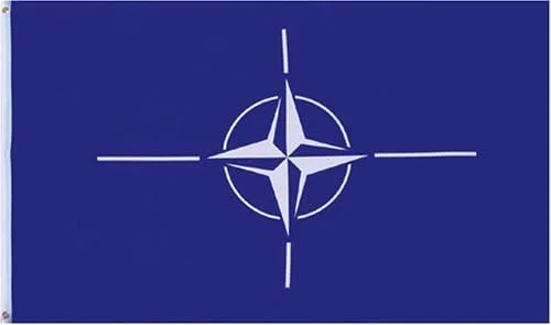 Bandera de la OTAN (Org del Tratado del Atlántico Norte) - 3 pies por 5 pies de poliéster (nuevo) por Fifi
