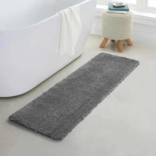 Miniatura 45 de YHF - Alfombras de baño de 20 x 32 pulgadas, extra gruesas y suaves, de microfibra peluda, lavables a máquina, alfombras de baño absorbentes, tapete