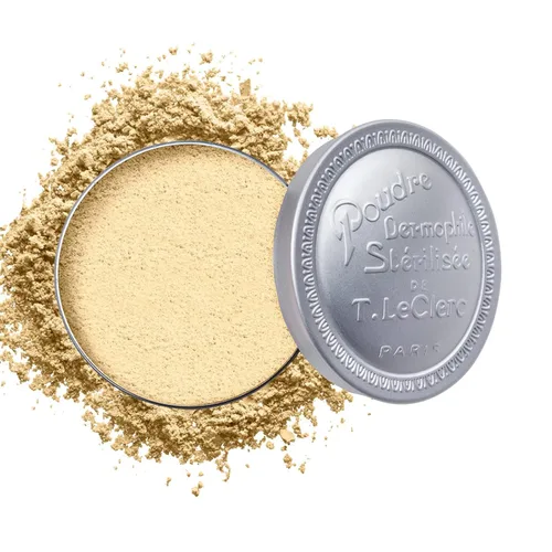 Miniatura 13 de T. LeClerc Polvo facial suelto – Polvo fijador de maquillaje facial de larga duración, mineral mezclable que minimiza los poros y perfecciona