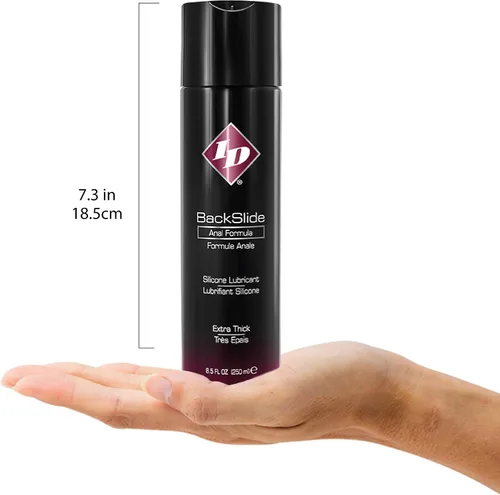 Miniatura 3 de ID Lubricants Lubricante personal Backslide Lubricante anal, silicona, Black_backslide, botella de 8.5 onzas líquidas