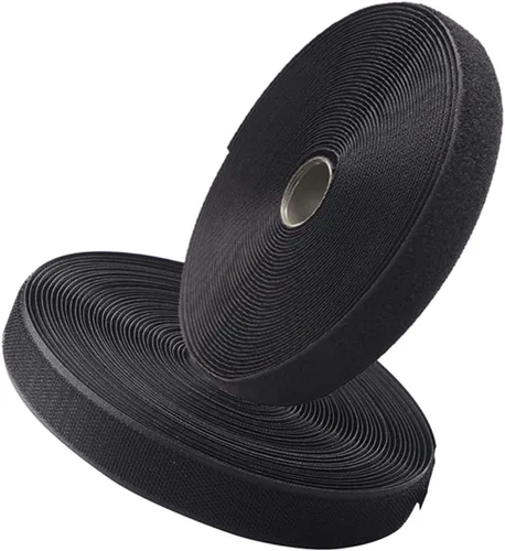 Miniatura 7 de Cinta de velcro para coser de 1 pulgada de ancho, cinta de bloqueo de tela de nailon no adhesiva para manualidades de costura, bricolaje, ropa, Negro