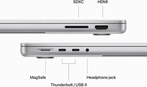 Miniatura 3 de Apple MacBook Pro 2023 con chip Apple M3 con CPU de 8 núcleos/GPU de 10 núcleos (14 pulgadas, 8 GB de RAM, 512 GB de almacenamiento SSD)