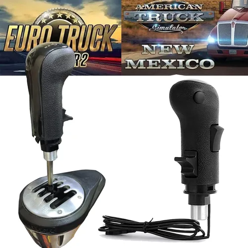 Miniatura 6 de Obokidly Upgrade USB Gearshift Knob Modification Steering Wheels Accessories Support G29 G27 G25 Compatible with PC for ATS & ETS2 Racing Shifter