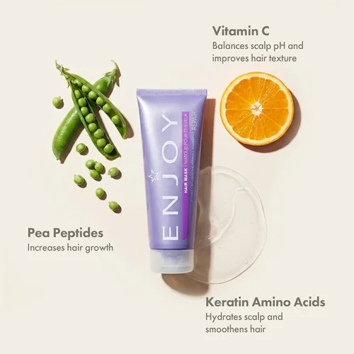 Miniatura 3 de Enjoy Mascarilla capilar – Nutrición profunda y suavizante para cabello seco y rebelde – 8 onzas