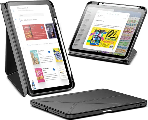 INFILAND Funda para iPad (A16) 11ª generación de 11 pulgadas 2025/10ª generación de 10.9 pulgadas 2022, soporte multiángulo, cubierta magnética