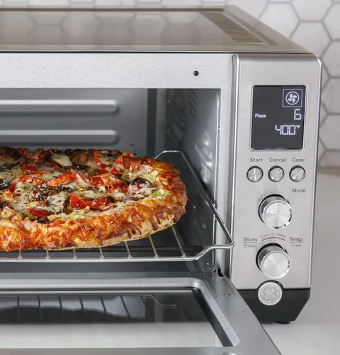 Miniatura 5 de GE - Horno tostador de convección Tecnología de calefacción Calrod Horno tostador de gran capacidad completo con 7 modos de cocción y accesorios