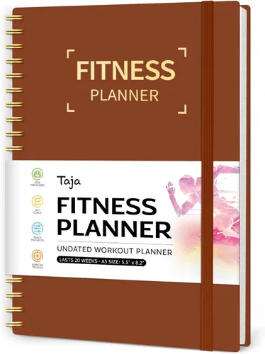 Miniatura 14 de Diario de entrenamiento físico para mujeres y hombres, tamaño A5 (5.5 x 8.2 pulgadas), planificador de registro de entrenamiento para rastrear