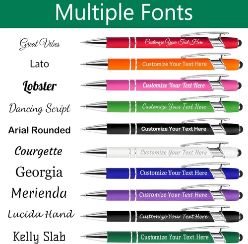 Miniatura 3 de Bolígrafos personalizados personalizados con grabado gratuito a granel con mensaje de nombre, bolígrafos personalizados para negocios, oficina