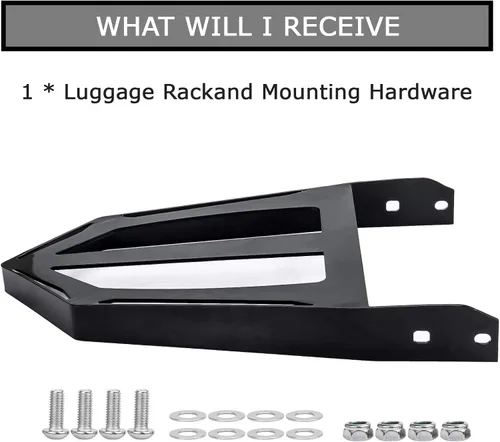 Miniatura 6 de PSLER Respaldo de motocicleta Sissy Bar Portaequipajes para Victory Cross Road y Cross Country 2010-2014