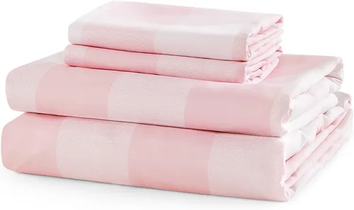 Miniatura 7 de Wake In Cloud - Sábanas de cuadros a cuadros, juego de sábanas de 4 piezas, ropa de cama estética geométrica a cuadros a cuadros, bolsillo profundo