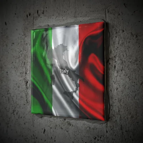 Miniatura 2 de 3dRose Italian Flag Design 4 Inch Ceramic Tile