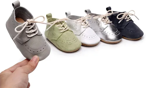 Miniatura 5 de Mocasines de cuero para bebés, niños y niñas, cómodos zapatos de vestir Oxford, zapatos de boda, zapatos para primeros pasadores, zapatos de cuna
