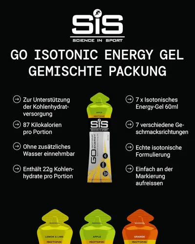 Miniatura 2 de Science in Sport - Paquete de variedad de gel energético de 60 ml - Pack de 7
