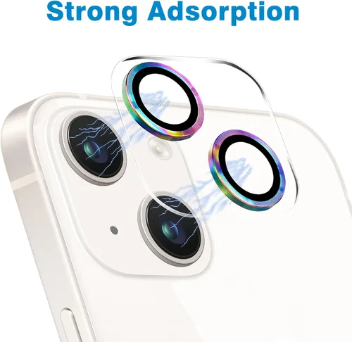 Miniatura 5 de Dengduoduo Paquete de 3 protectores de lente de cámara de vidrio templado para iPhone 14 de 6.1 pulgadas y iPhone 14 Plus de 6.7 pulgadas, Ultra HD