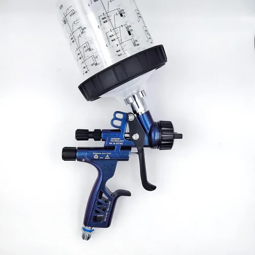 Miniatura 5 de Pistola HVLP 6800B de 1.3mm sin taza de lavado y adaptador, herramienta de pintura para automóviles, pistola de pintar en aerosol, aerógrafo de baja