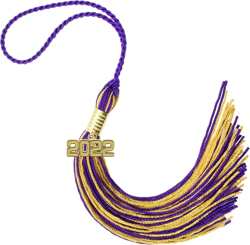 Miniatura 530 de Borla de graduación Aqua 2022, todos los colores escolares disponibles, fabricada en Estados Unidos