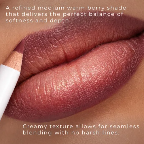 Miniatura 3 de Honeybee Gardens Irresistible Charisma Lip Liner, lápiz de bayas mate medio cálido para definir labios, color de labios cremoso de larga duración